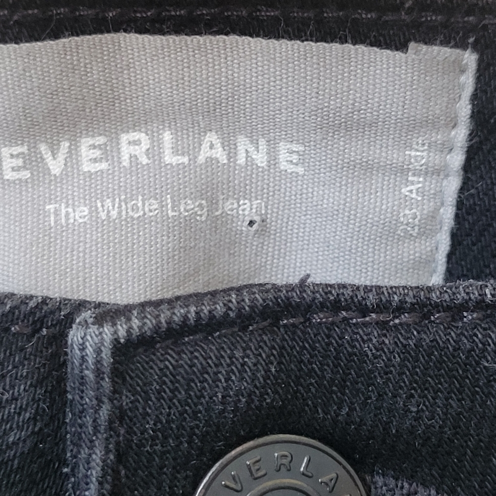 Everlane The Wide Leg Denim Jeans 28 Ankle - Picture 14 of 16